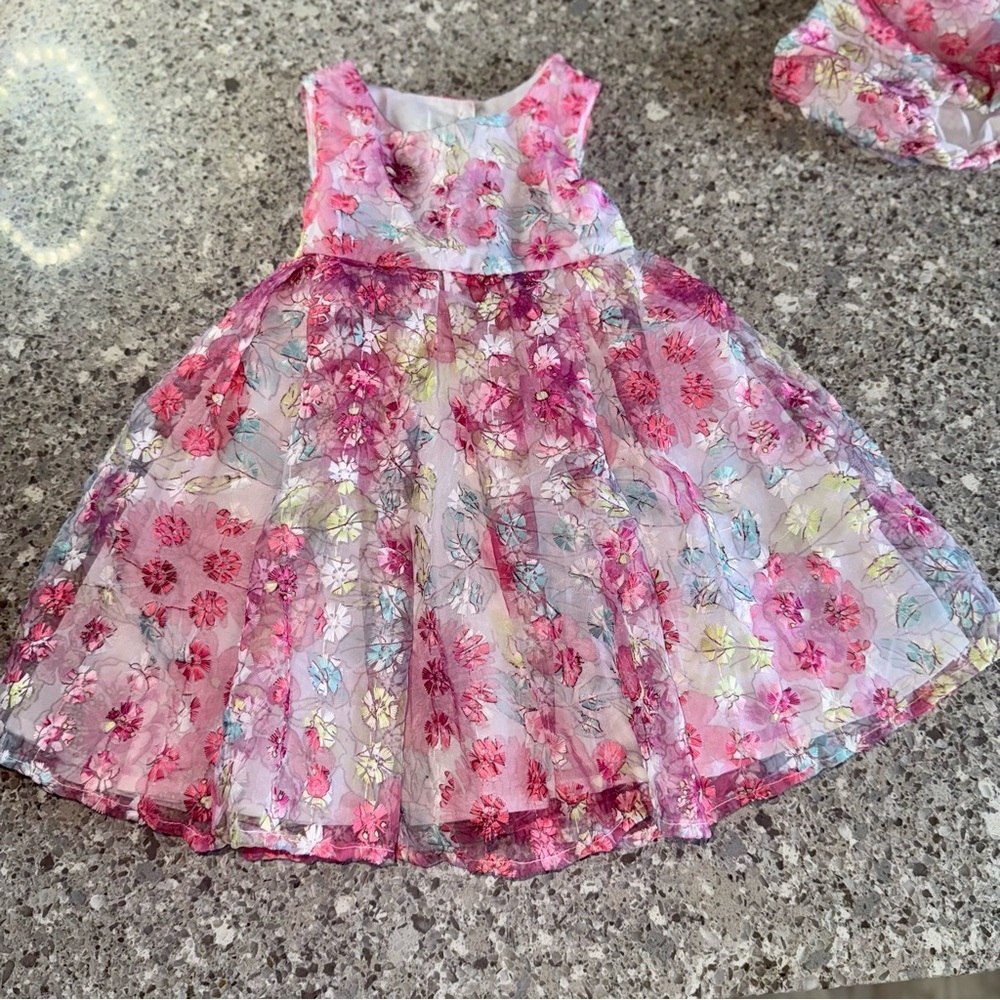 Isaac Mazrahi l Floral Sleeveless Dress l Size: 24M